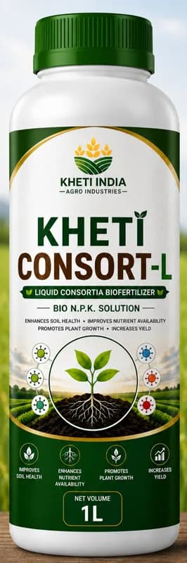 Kheti Consort-L — Liquid Consortia Biofertilizer - Bio N.P.K. Solution