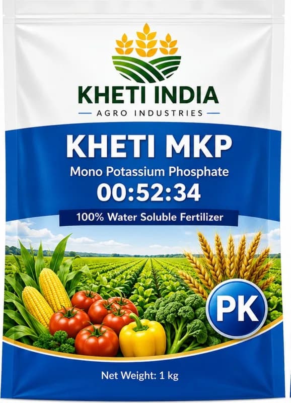 Kheti MKP 00:52:34 — Mono Potassium Phosphate (00:52:34) - 100% Water Soluble Fertilizer