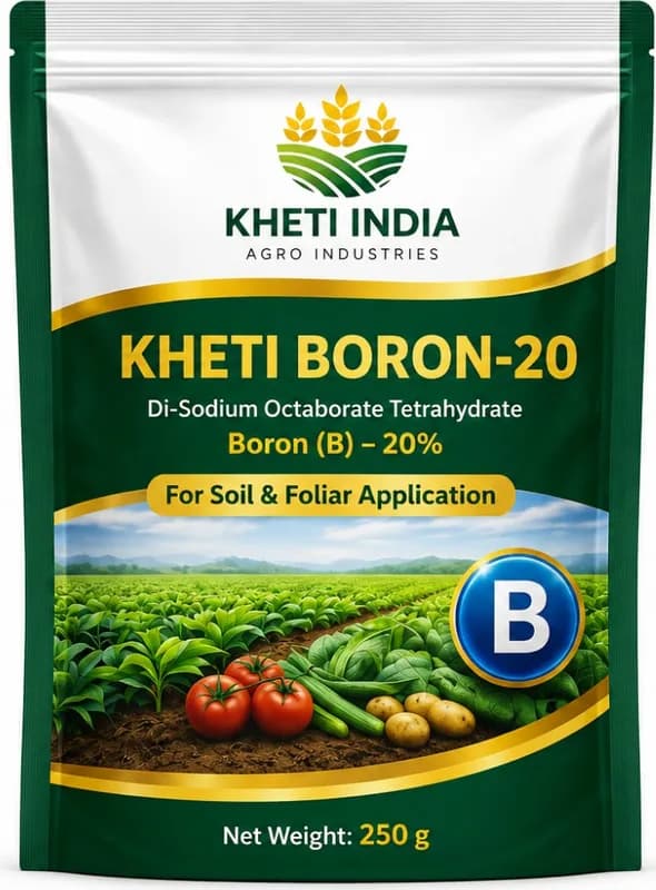 Kheti Boron-20 — Di-Sodium Octaborate Tetrahydrate - Boron (B) 20%