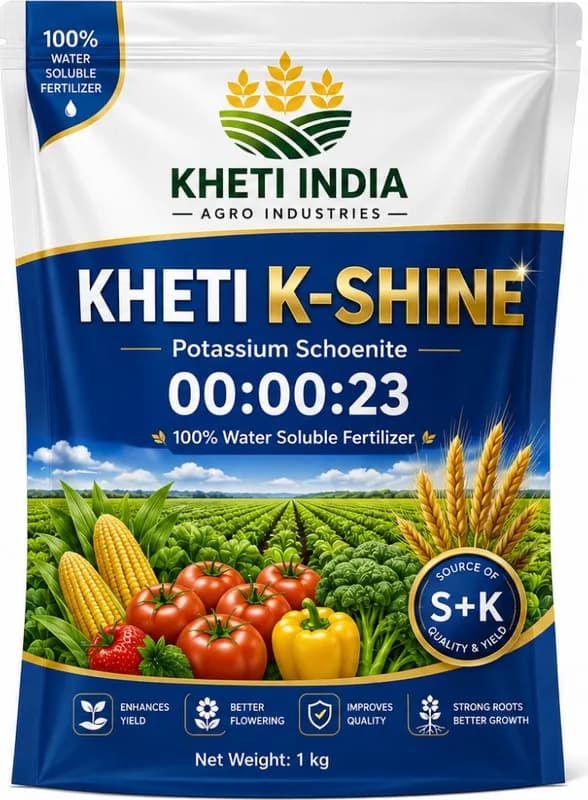 Kheti K-Shine 00:00:23 — Potassium Schoenite 00:00:23 - 100% Water Soluble Fertilizer