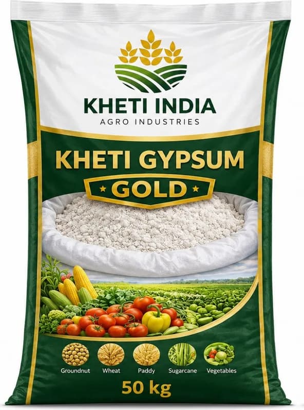 Kheti Gypsum Gold — Agricultural Gypsum - Ca 23%, S 18%