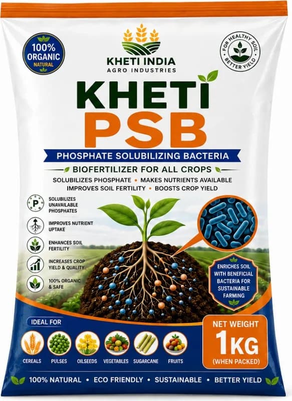 Kheti PSB — Phosphate Solubilizing Bacteria (PSB) Biofertilizer